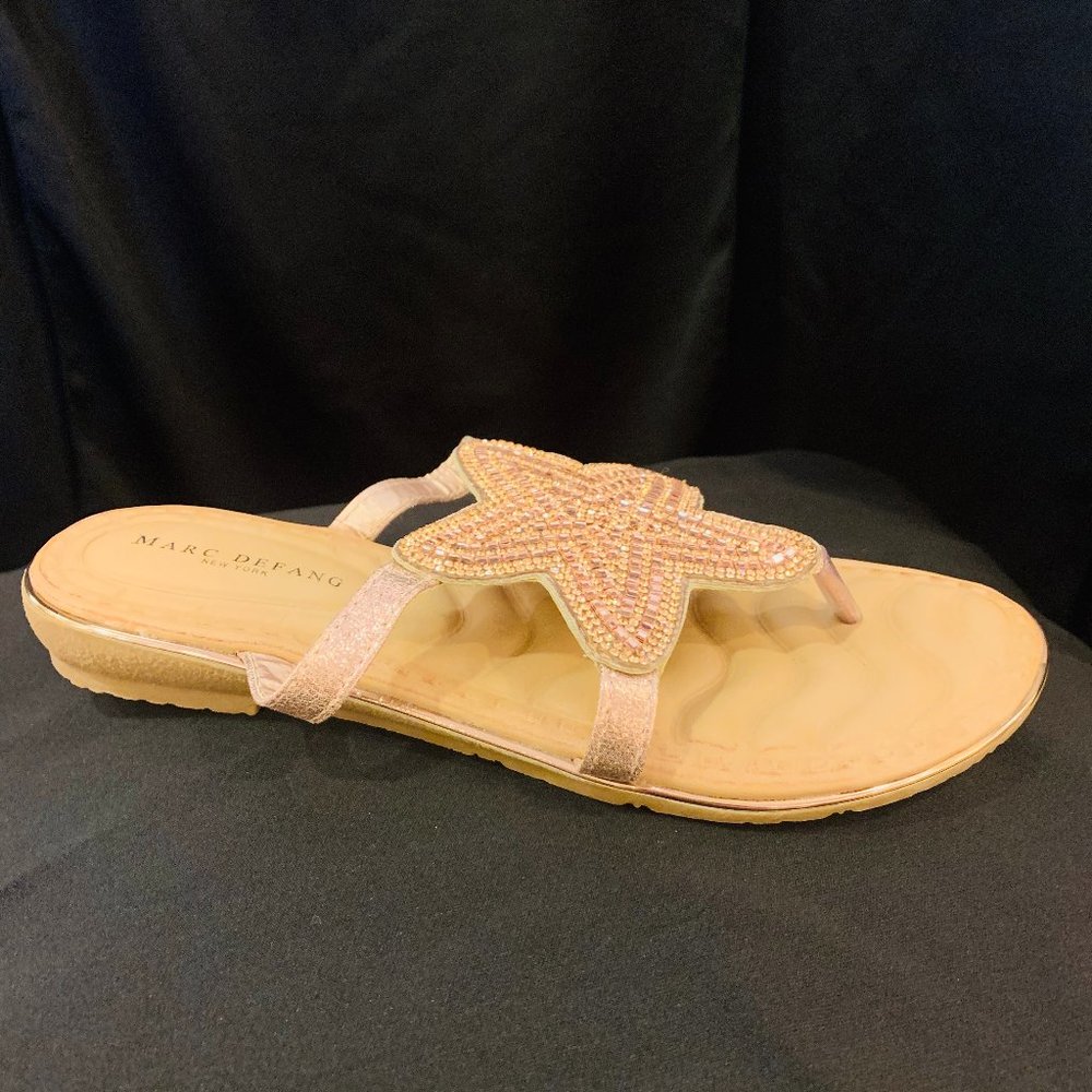 Rose Gold star jeweled sandal